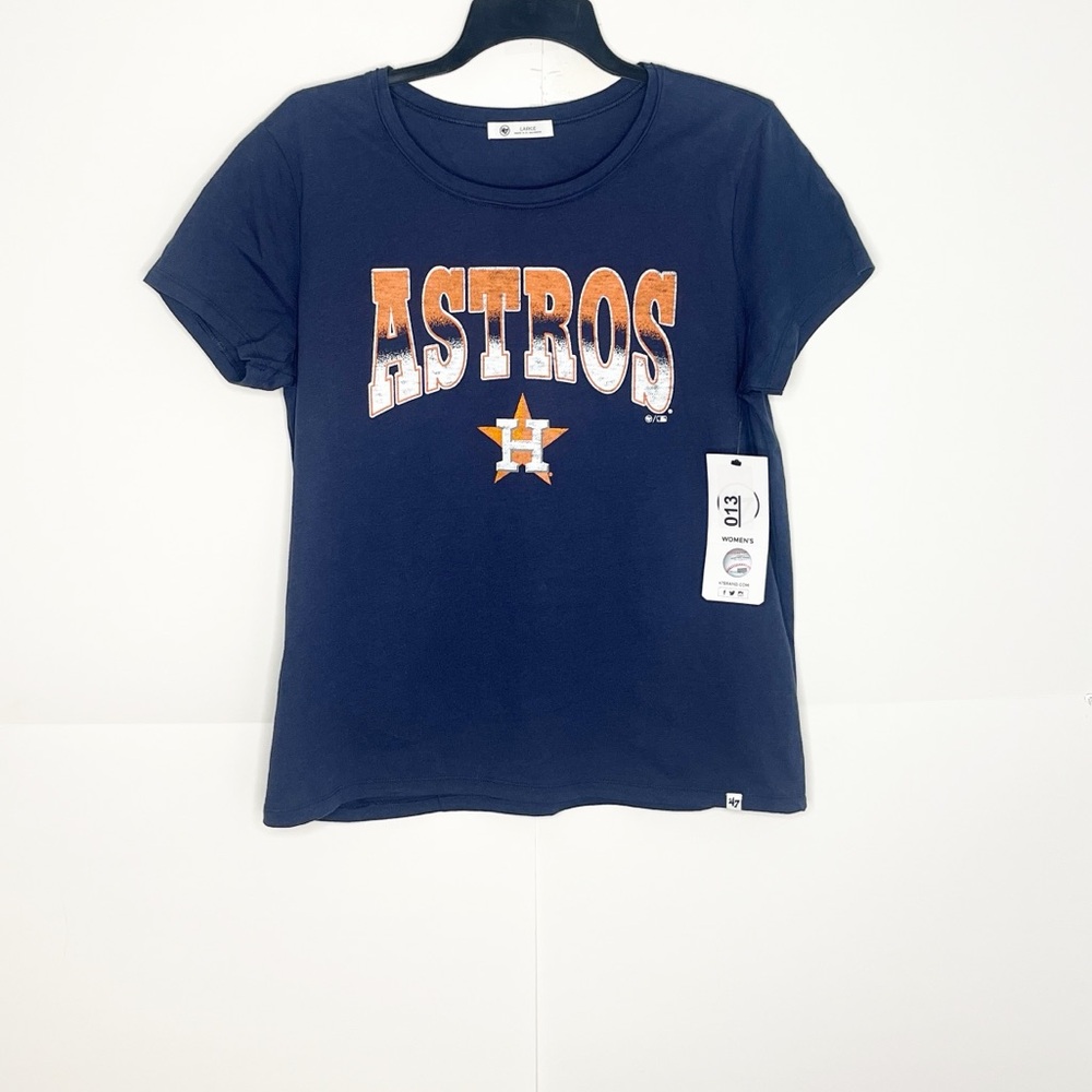 '47 Womens MLB Houston Astros Short Sleeve T Shirt Size Large